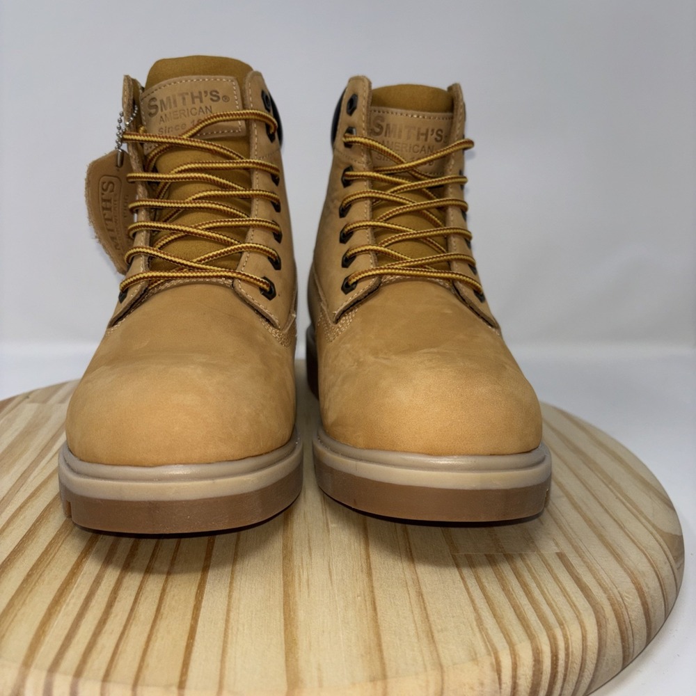 Smith's Workwear 6" Classic Wheat Boots Leather Men's US 8 New in Box - Picture 4 of 11